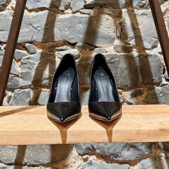 Giuseppe Zanotti Iridescent Purple Killboy Patent Metal Pumps - Picture 2 of 10